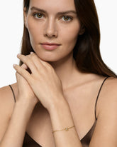 Petite Pavé Initial Chain Bracelet in 18K Yellow Gold with Diamond Z